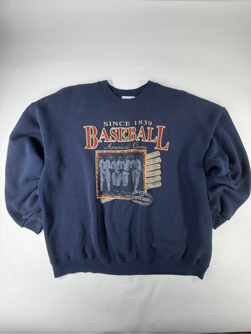 Players Van Heusen Baseball Americas Team Sweatshirt XXL Made in USA 90s Vintage